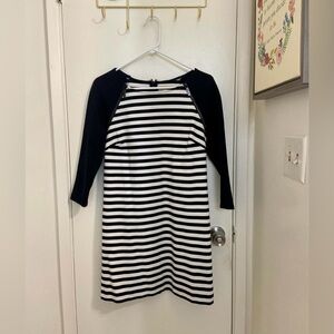 MICHAEL Michael Kors Black and White Stripped Dress Size 6
